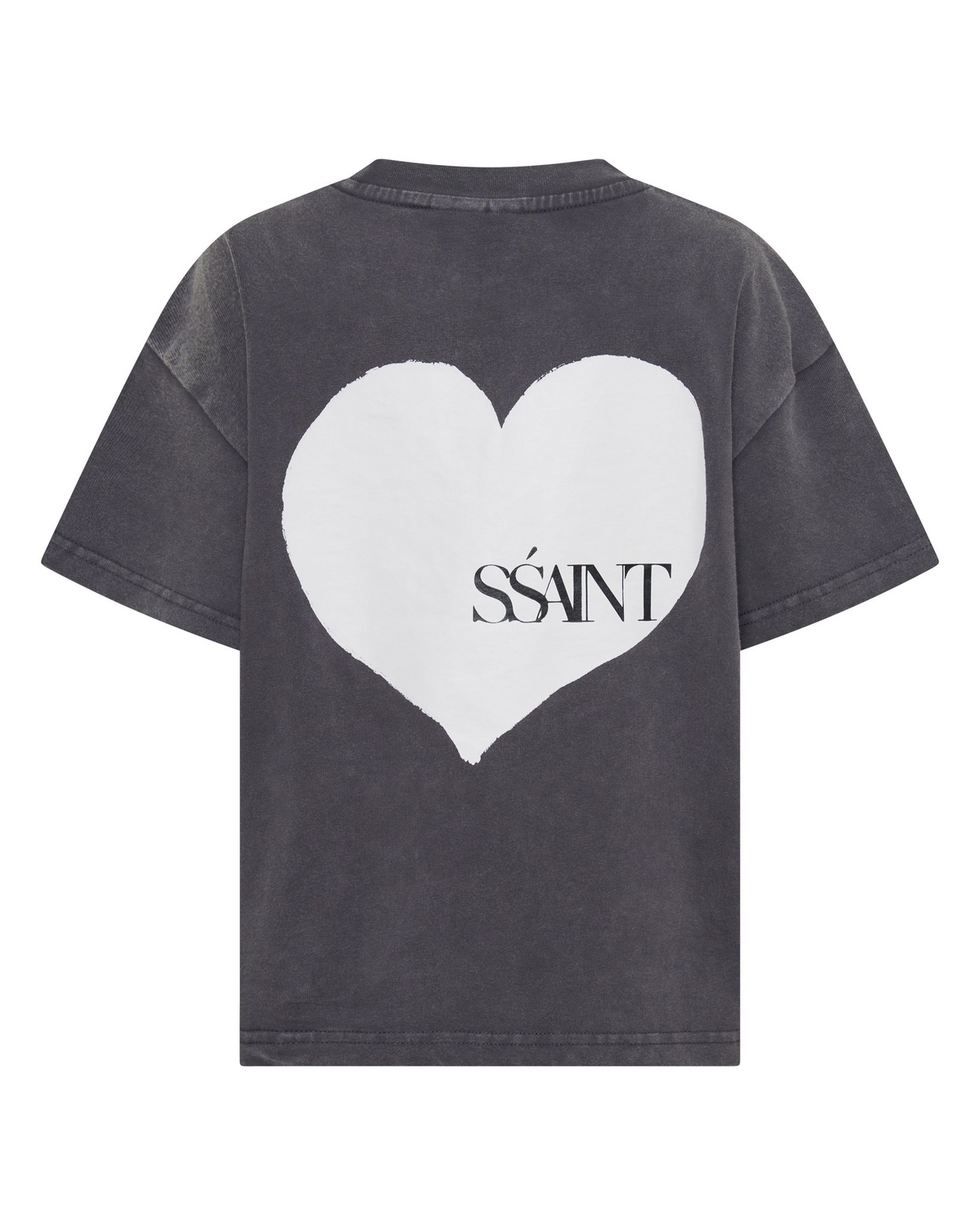 Sśaint Kids Grey Heart Tee