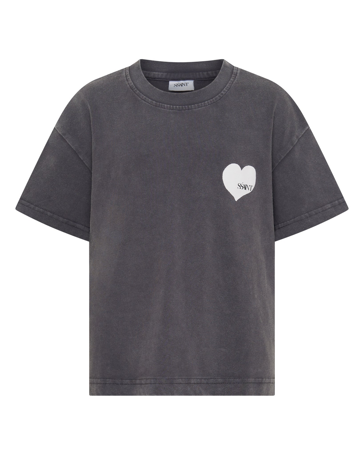 Sśaint Kids Grey Heart Tee