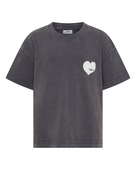 Sśaint Kids Grey Heart Tee