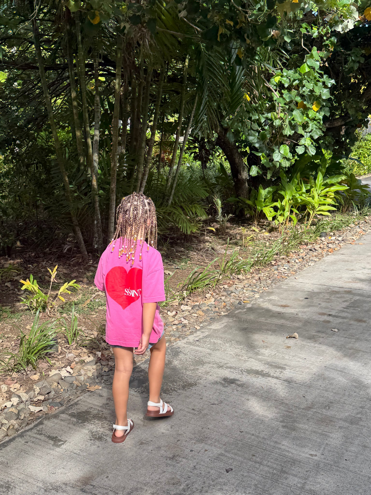 Sśaint Kids Pink Heart Tee