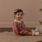 Rylee + Cru Heidi Romper Vintage Plaid Ruby