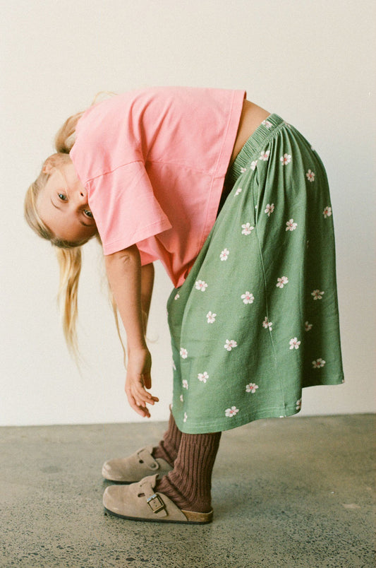 Illoura The Label Base Skirt Field Daisy Print