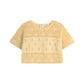 Illoura The Label Filet Crochet Crop Butter