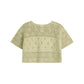 Illoura The Label Filet Crochet Crop Moss