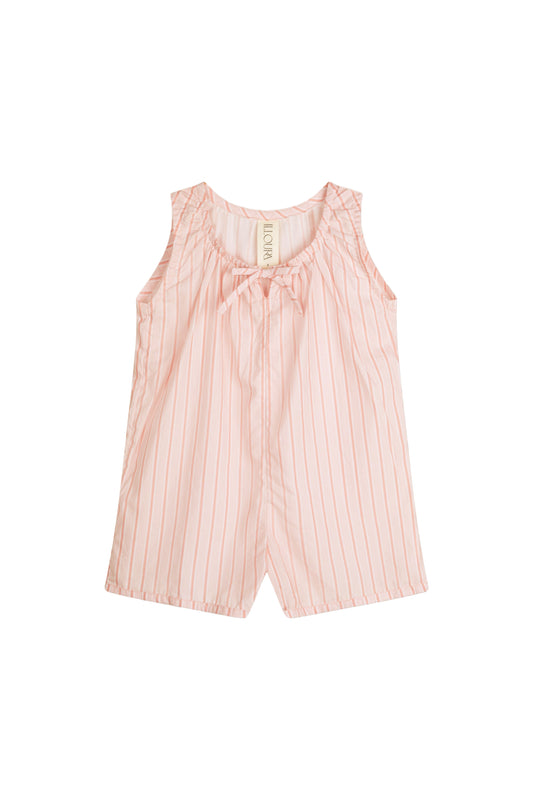Illoura The Label Sadie Overalls Pink Stripe