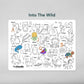 Hey Doodle Into the Wild Classic Colouring & Doodle Mat