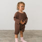 Illoura The Label Essential Knit Long Sleeve Romper Cocoa