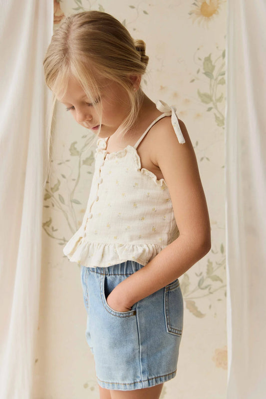 Jamie Kay Organic Cotton Muslin Mirabel Top Vintage Ditsy