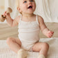 Jamie Kay Organic Cotton Modal Singlet Bodysuit Parchment