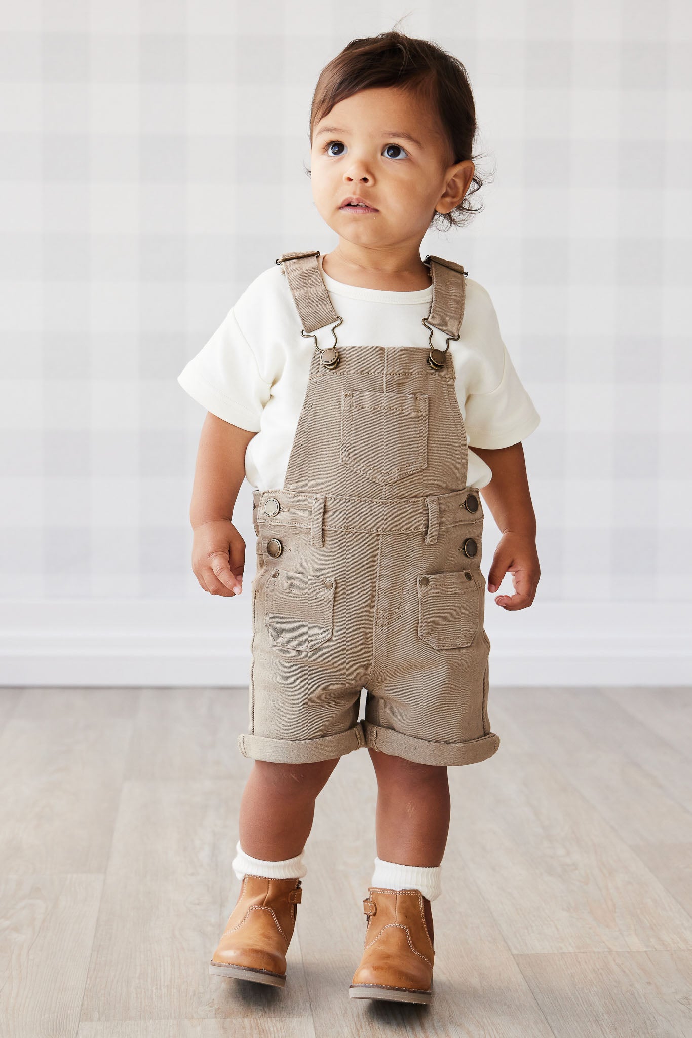 Jamie Kay Chase Twill Overall Oak