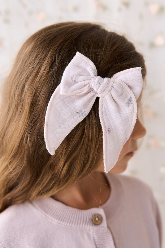 Jamie Kay Organic Cotton Bow Meredith Violet