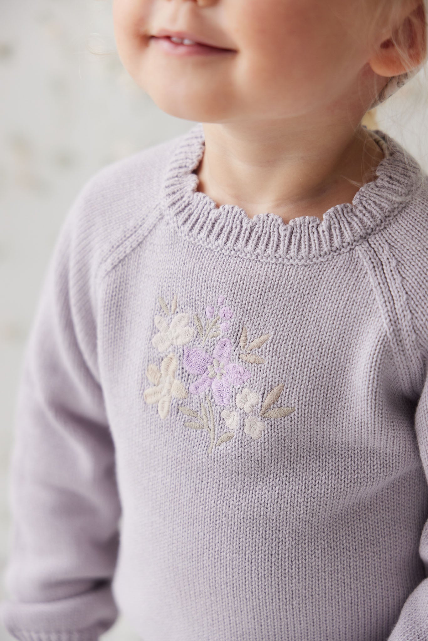 Jamie Kay Audrey Knitted Jumper Starling Goldie Bouquet