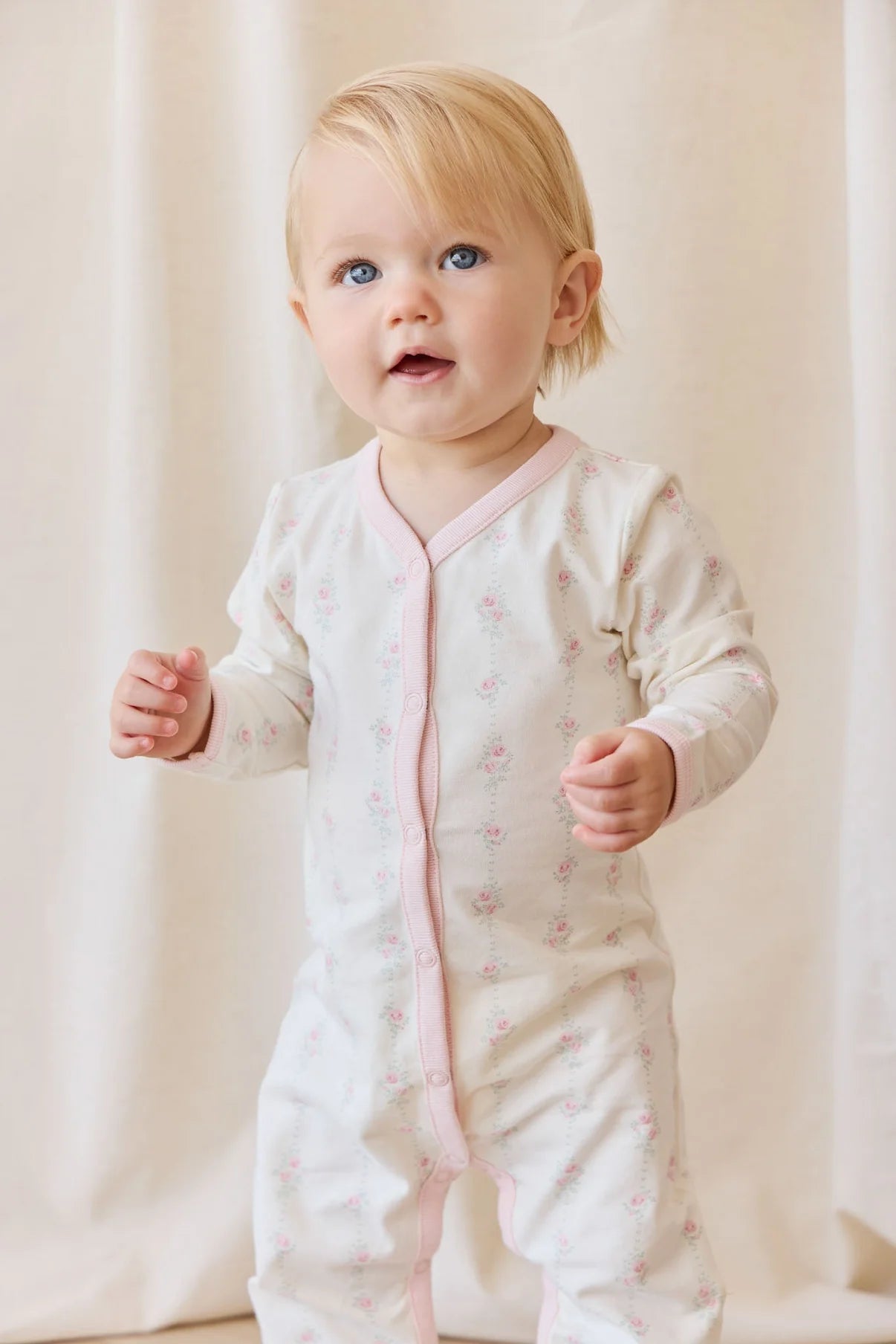 Jamie Kay Organic Cotton Amory Onepiece Rose Trail