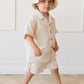 Jamie Kay Organic Cotton Silas Short Variegated Stripe Foam