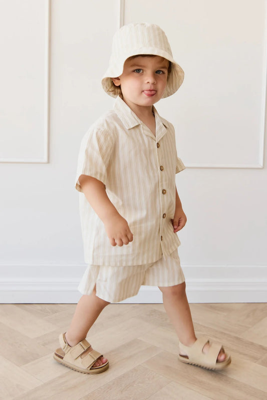 Jamie Kay Organic Cotton Silas Short Variegated Stripe Foam