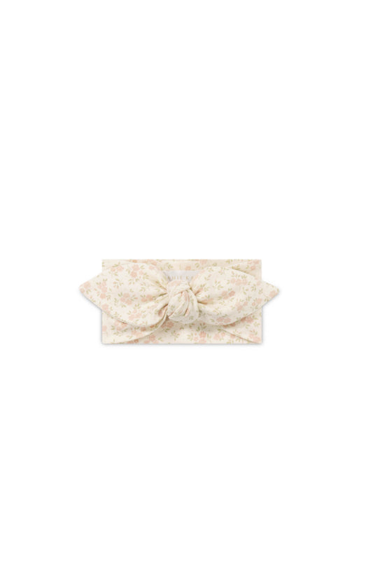 Jamie Kay Organic Cotton Headband Rosalie Floral Mauve