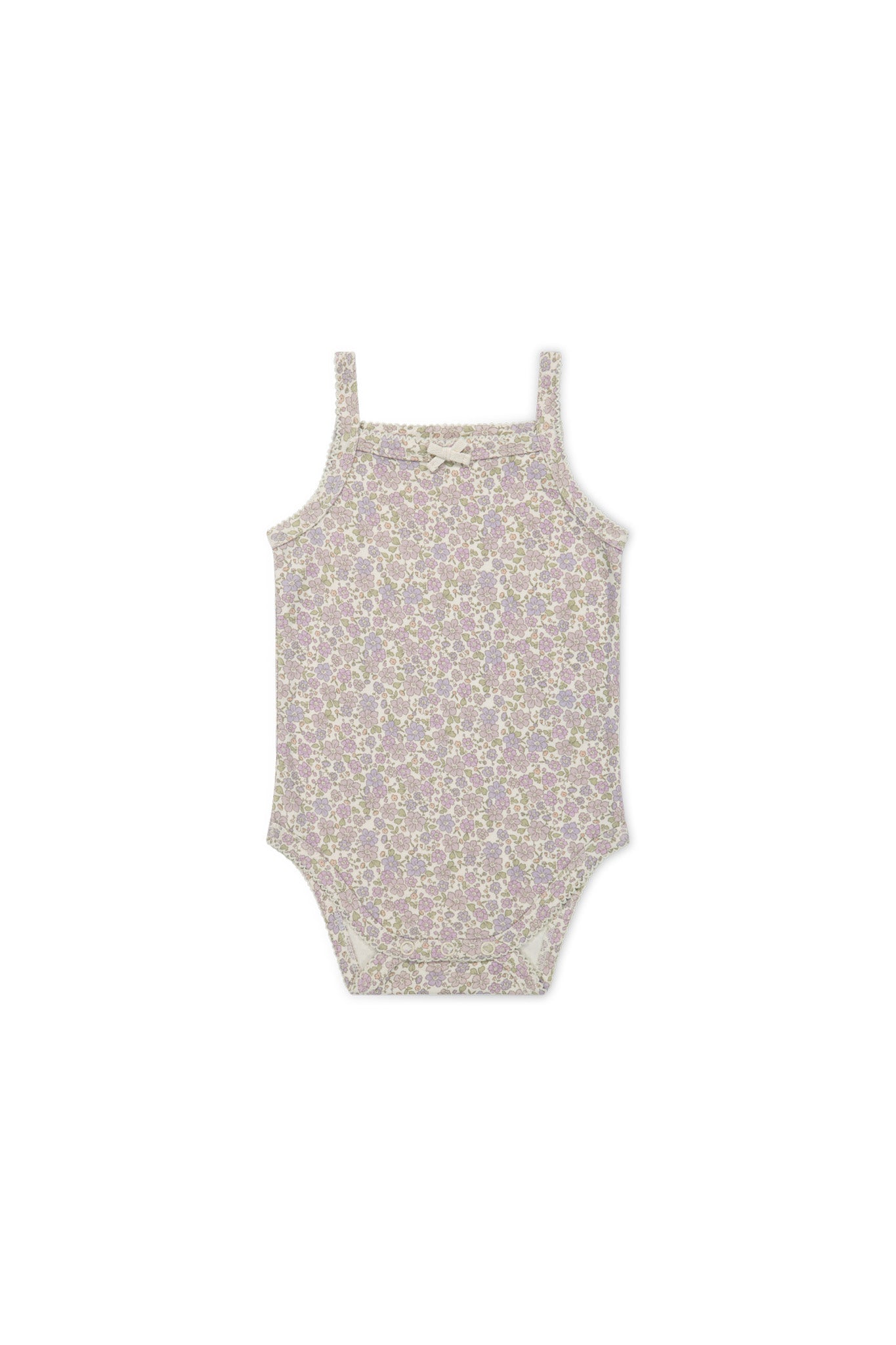 Jamie Kay Organic Cotton Bridget Singlet Bodysuit Chloe Lavender