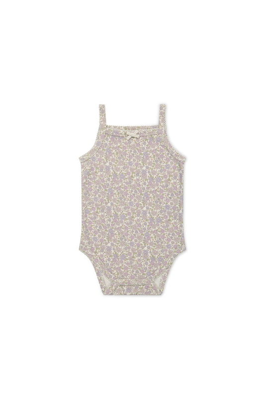 Jamie Kay Organic Cotton Bridget Singlet Bodysuit Chloe Lavender