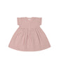 Jamie Kay Organic Cotton Muslin Short Sleeve Dress Powder Pink
