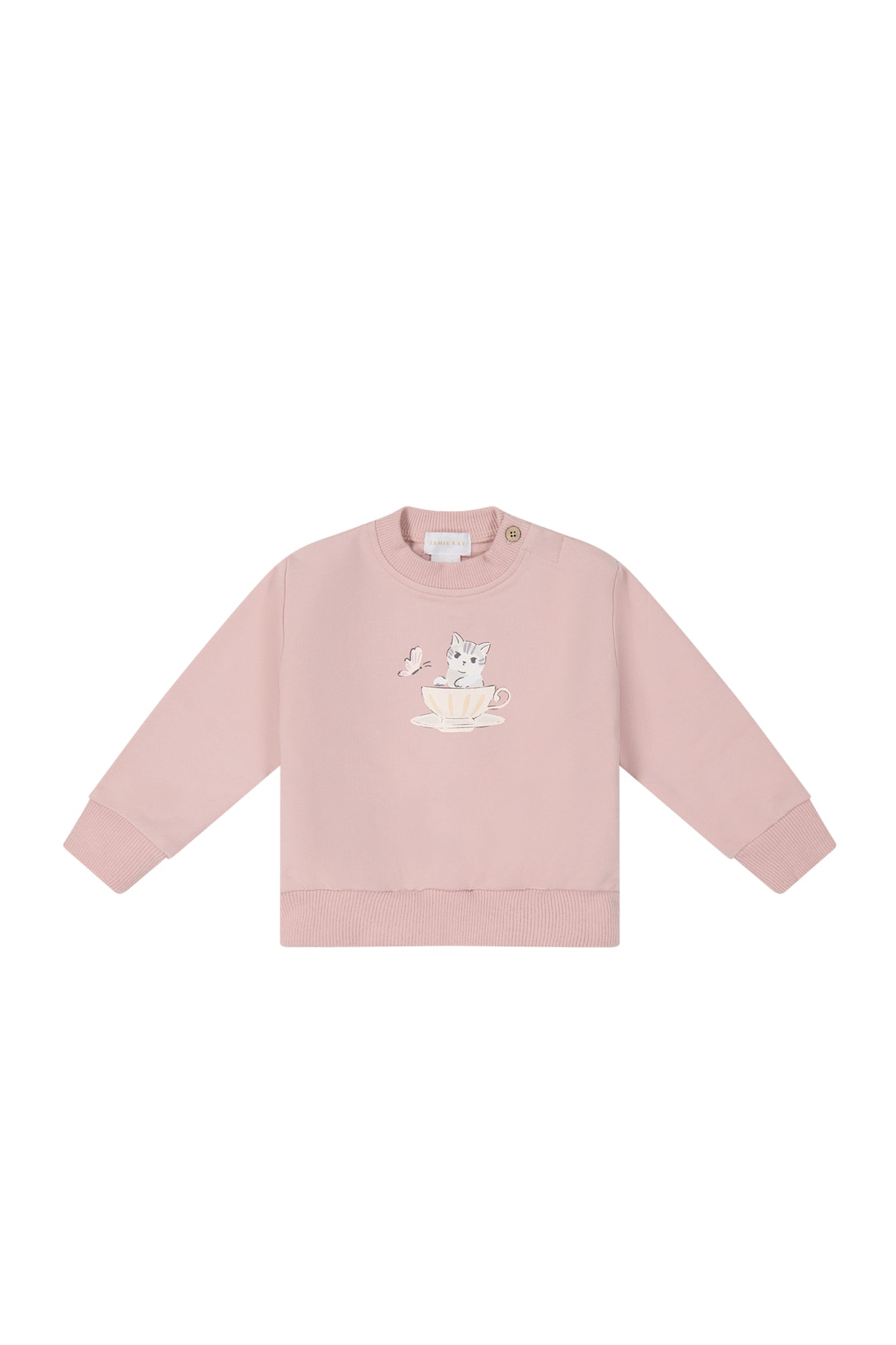 Jamie Kay Organic Cotton Aubrey Sweatshirt Shell Pink