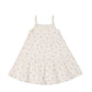 Jamie Kay Organic Cotton Fine Rib Matilda Dress Simple Flowers Egret