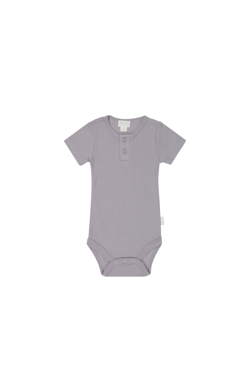 Jamie Kay Organic Cotton Modal Darcy Rib Tee Bodysuit Moon