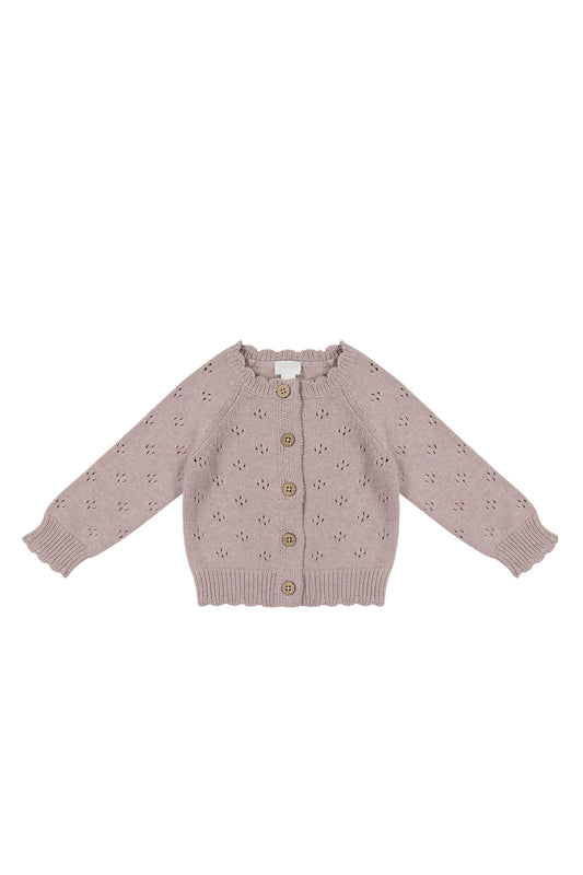 Jamie Kay Maisie Cardigan Dusty Lilac Marle