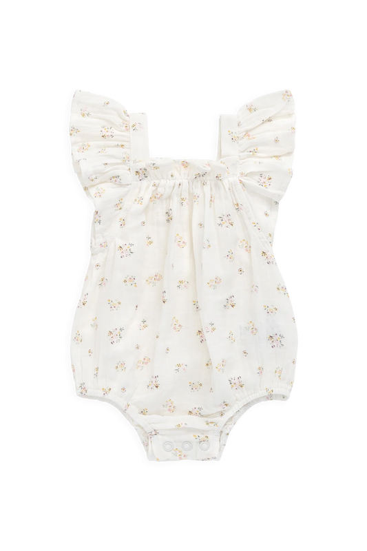 Jamie Kay Organic Cotton Muslin Harriet Playsuit Ayla Whisper