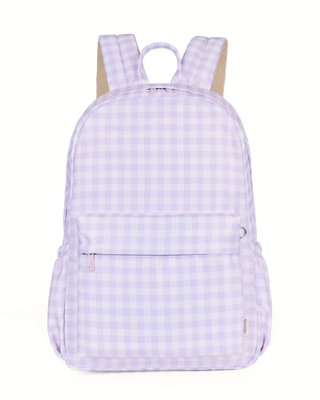 Kinnder Junior Kindy/School Backpack Lilac Gingham