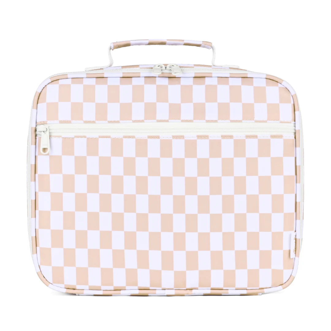 Kinnder Junior Insulated Lunch Bag Caramel Check