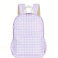 Kinnder Mini Toddler/Daycare Backpack Lilac Gingham