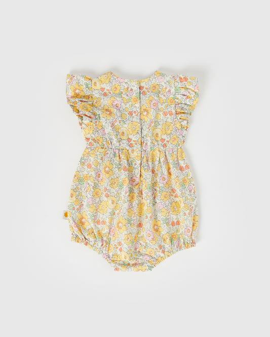 Goldie + Ace Lani Cotton Romper Betsy Yellow