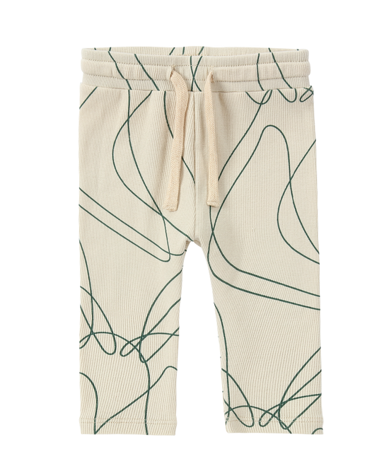 Susukoshi Drawstring Legging Ripple / Pine