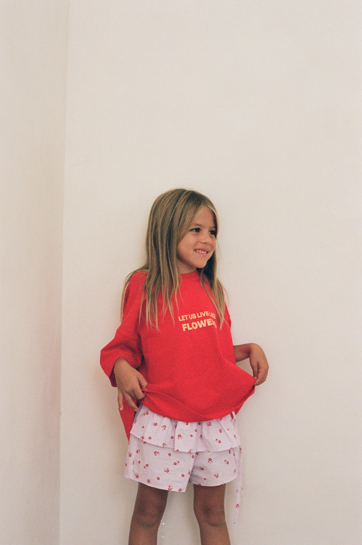 Illoura The Label Live Like Flowers Tee Cherry