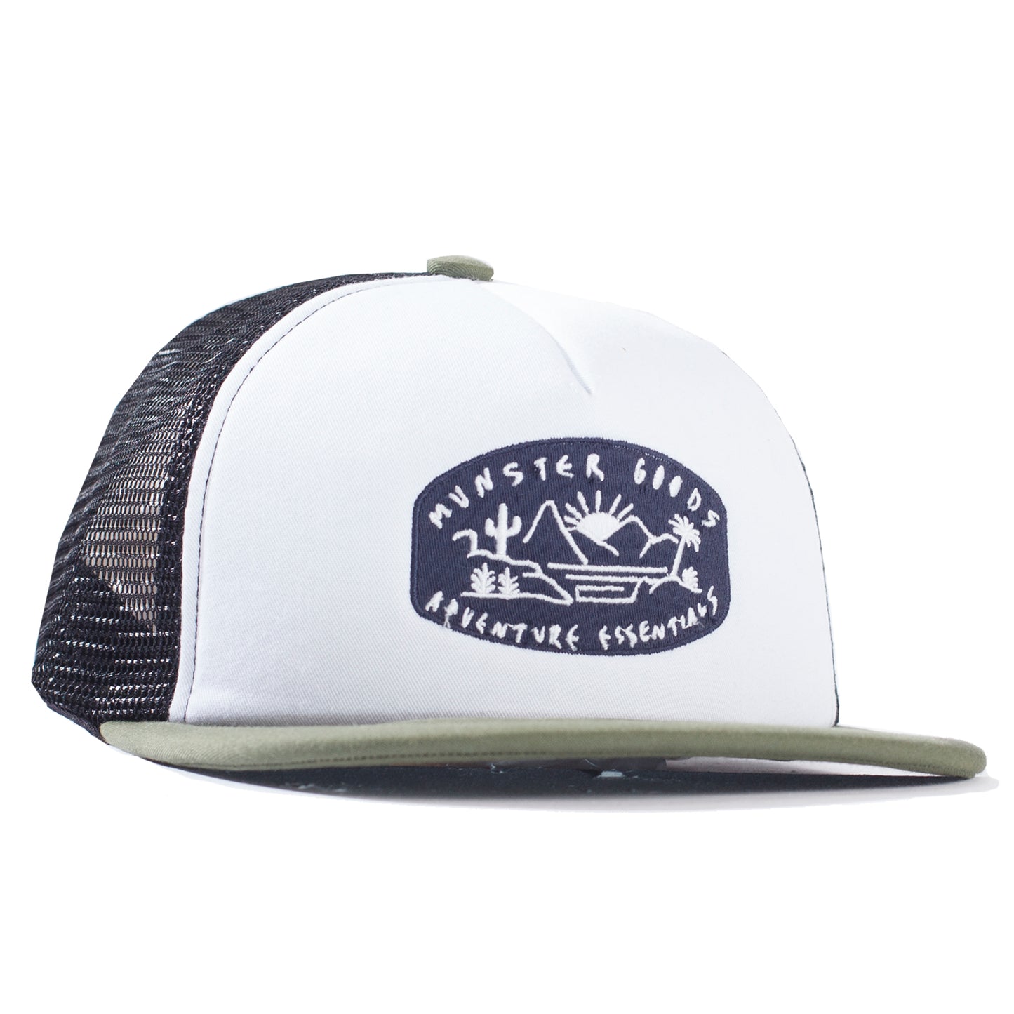 Munster Kids Adventure Cap Olivine / White / Black