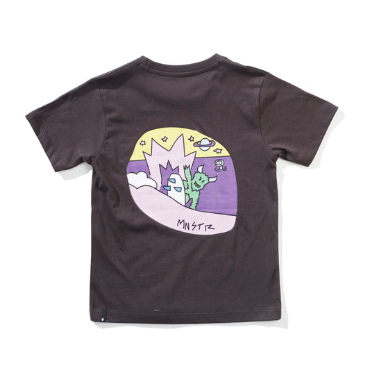 Munster Kids Alleysonme Short Sleeve Tee Charcoal