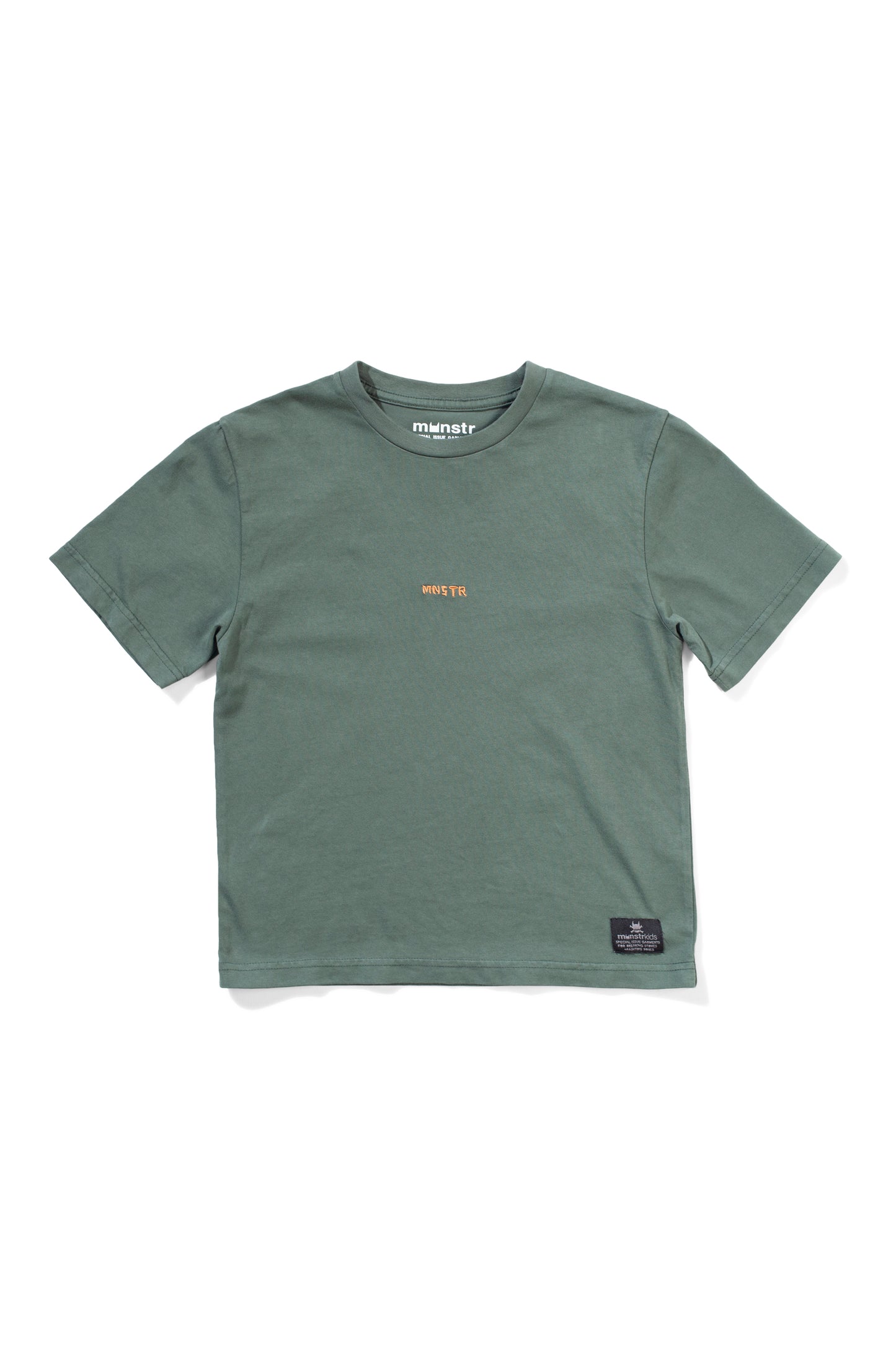 Munster Kids Box Logo tee Box Fit New Green