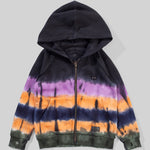 Munster Kids Half Dip Hoody Black Tye Dye