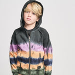 Munster Kids Half Dip Hoody Black Tye Dye