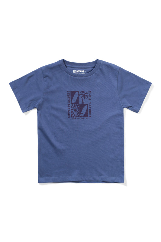 Munster Kids Simple Stuff Tee DK Denim