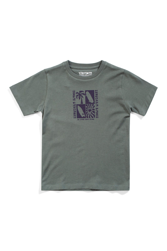 Munster Kids Simple Stuff Tee New Green