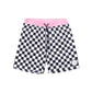 Munster Kids Checkedpast Board Short White