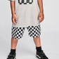 Munster Kids Checkedpast Board Short White