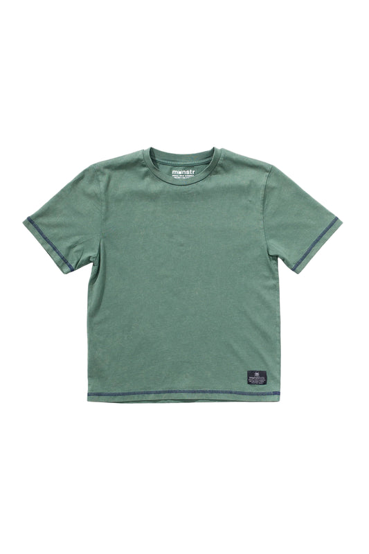 Munster Kids Coverbox Tee Mineral Green
