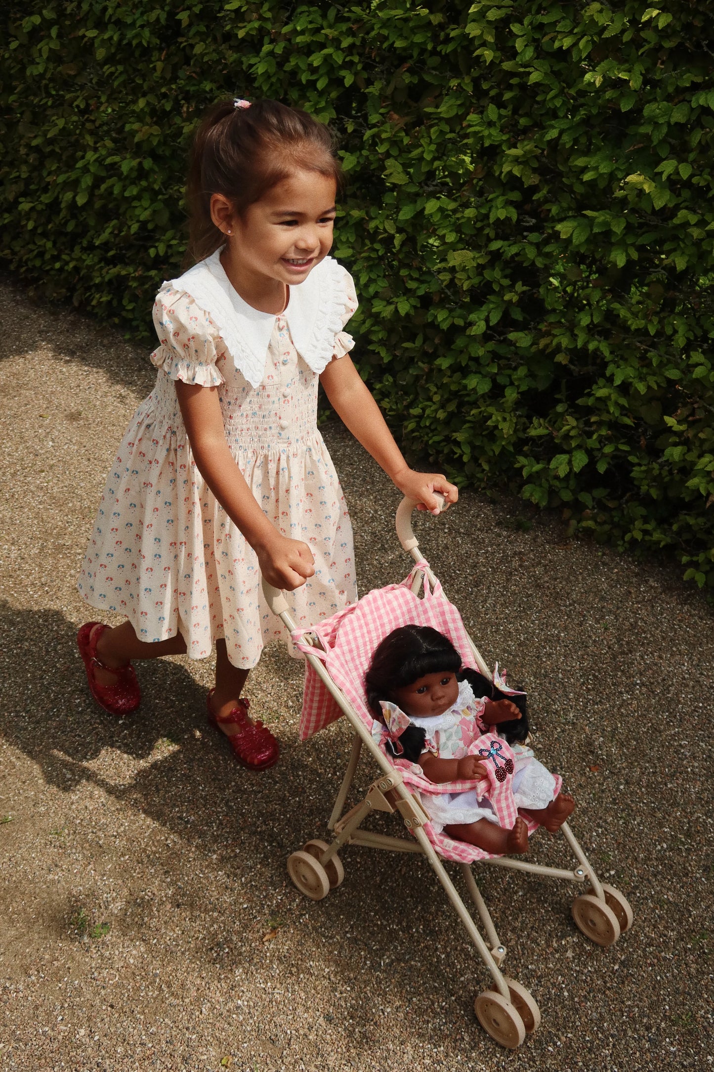 Konges Sløjd Doll Stroller Bubblegum Check