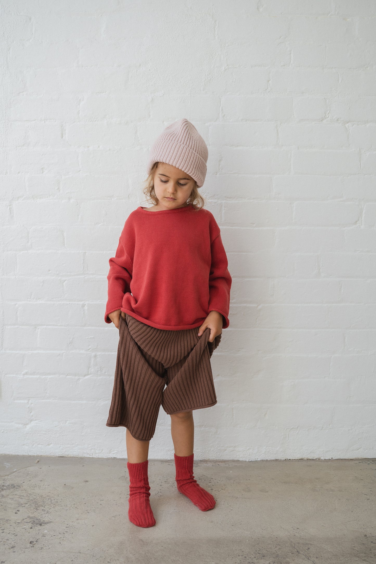 Illoura The Label Essential Knit Jumper Chilli