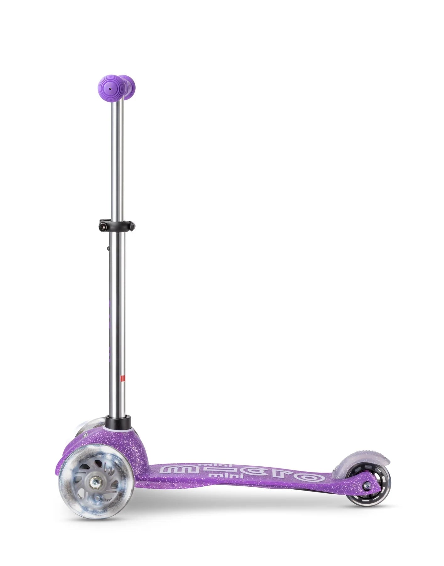 Micro Scooters Mini Micro Deluxe Purple Glitter LED 3 Wheel Scooter