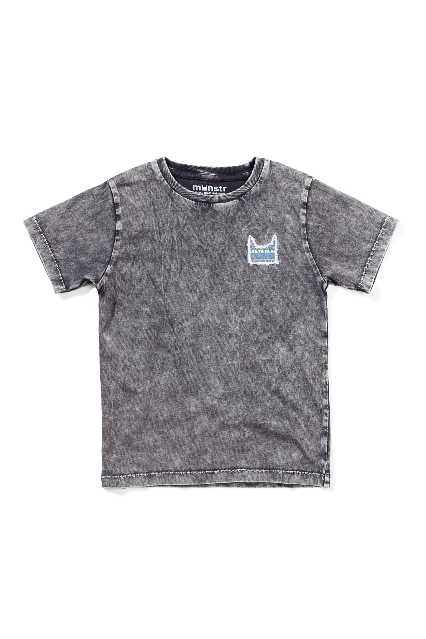 Munster Kids Puzzle Tee Mineral Black