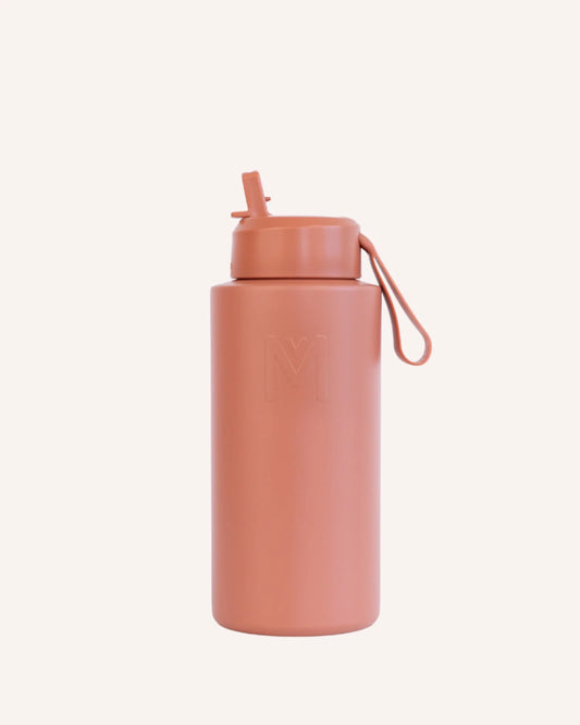 MontiiCo 1L Drink Bottle Sipper and Bumper Bundle Clay