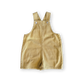 Grown Organic Everyday Twill Short Overalls Mustard